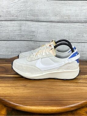 Nike Waffle Debut Vintage White Royal Blue Shoes DX2931-400 Women’s Size 7.5